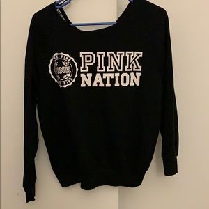 Black off shoulder tee